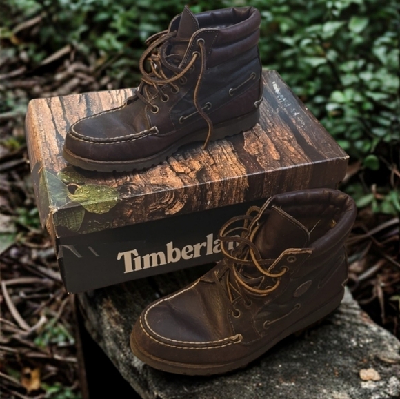 Timberland Ultra Lite Chukka Oil Brown Hiking Boots sz 7.5 IOB main image 9